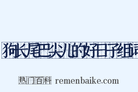 狗长尾巴尖儿的好日子组词是什么意思的图片